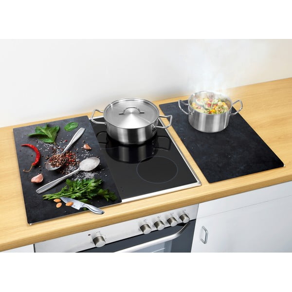 Zaščitne plošče za štedilnik iz kaljenega stekla 2 ks 52x30 cm Basil – Allstar-image-1