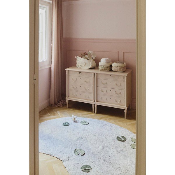 Svetlo siva bombažna otroška igralna preproga 130x170 cm Swan Lake – Lorena Canals-image-1