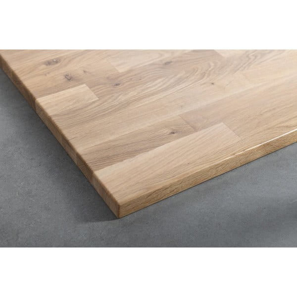 Pult omarice za umivalnik iz masivnega hrasta v naravni barvi 140x36 cm Woody – Sapho-image-2