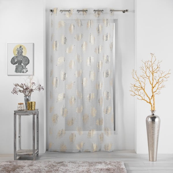 Zlato-bež prosojna zavesa 140x280 cm Sunny – douceur d'intérieur-image-2