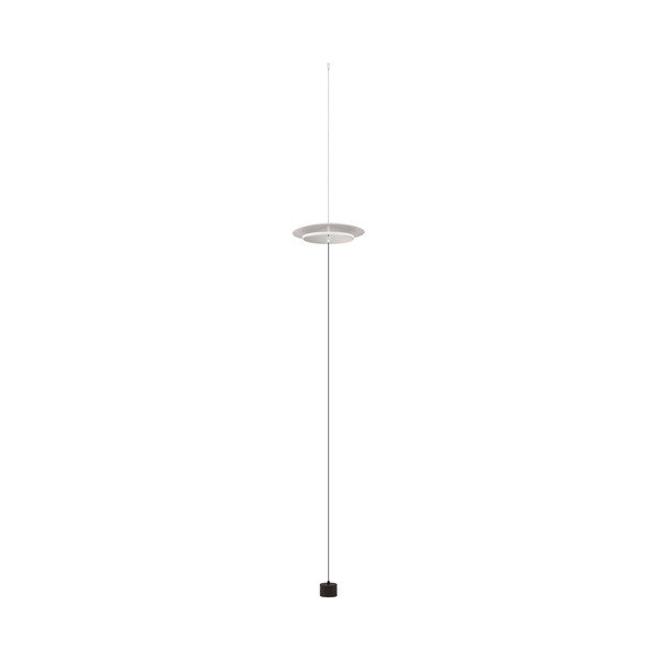 Mat bela aluminijasta LED zatemnitvena stoječa svetilka (višina 370 cm) Olos – Nova Luce