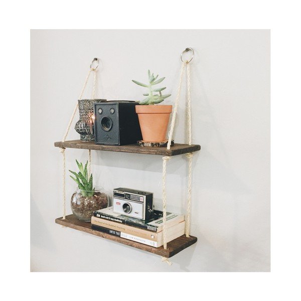 Lesena viseča polica Stringy-image-2