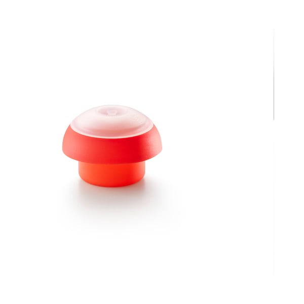Rdeč okrogel silikonski model za kuhanje jajc v mikrovalovni pečici Lékué Ovo, ⌀ 10 cm