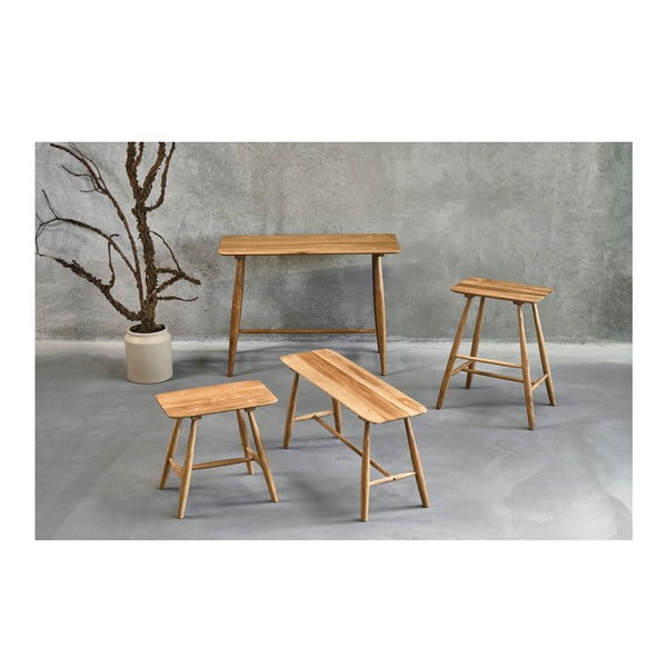 Hrastova jedilna miza 44,5x100 cm Bodo - Villa Collection-image-1