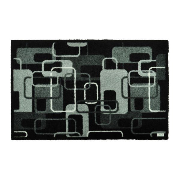 Siva in črna preproga Zala Living Design Funky Grey Black Retro, 120 x 200 cm