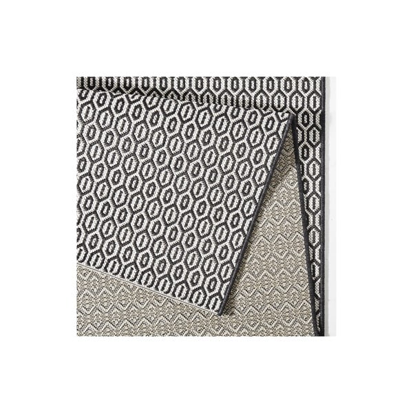 Črno-bela zunanja preproga NORTHRUGS Coin, 80 x 200 cm-image-1