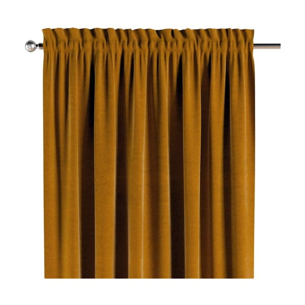 Oranžna zavesa 260x130 cm Posh Velvet - Yellow Tipi