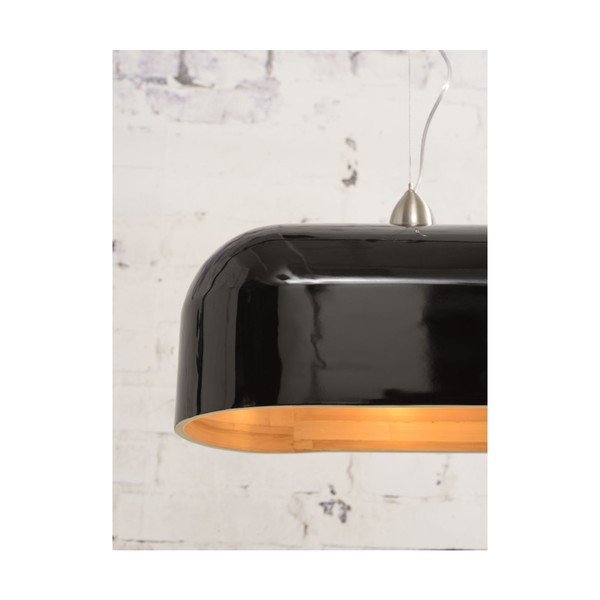 Črna bambusova viseča svetilka Good&Mojo Halong Mia-image-3