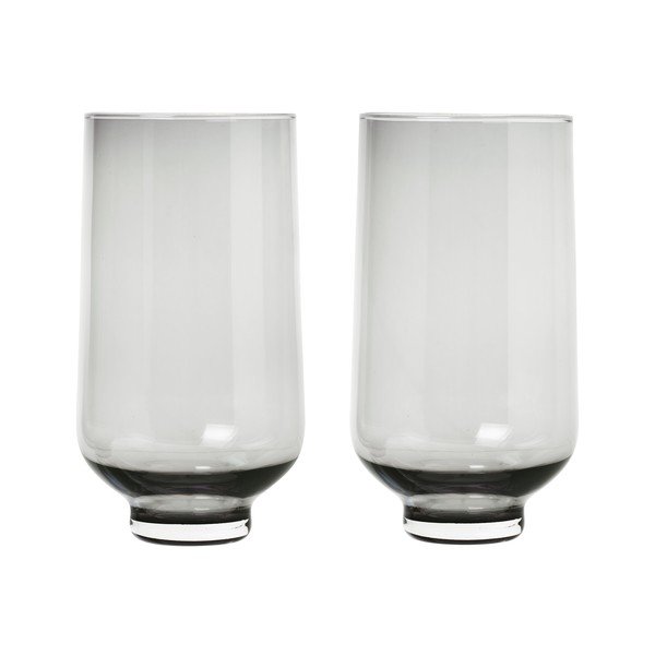 Komplet 2 črnih kozarcev Blomus Flow, 400 ml-image-2