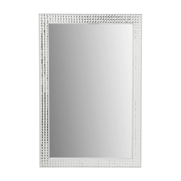 Stensko ogledalo Kare Design Crystals White, 80 x 60 cm