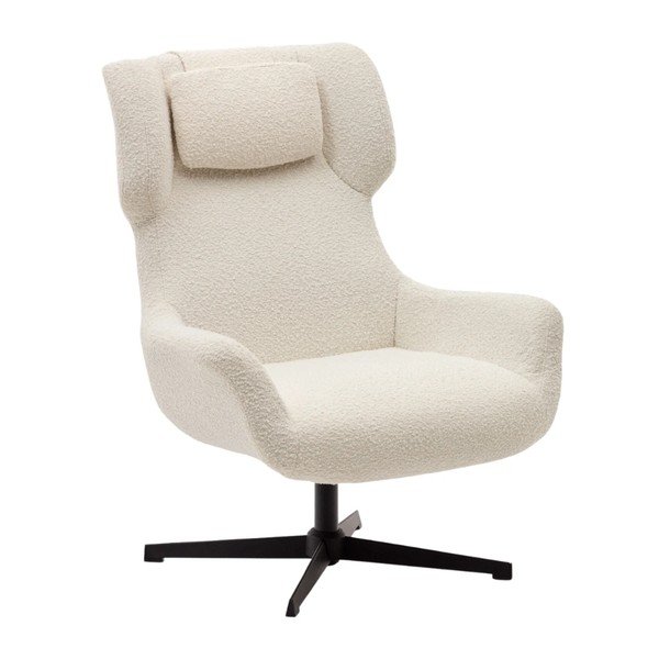 Kremno bel fotelj Zalina – Kave Home