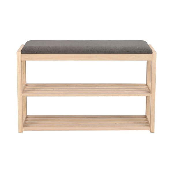 Omarica za čevlje iz masivnega hrasta s klopjo v naravni barvi Confetti – Rowico-image-2