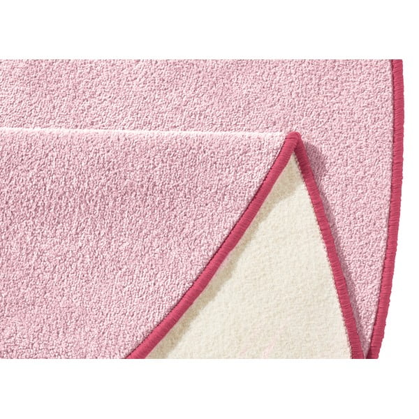 Svetlo rožnata okrogla preproga ø 133 cm Fancy – Hanse Home-image-3