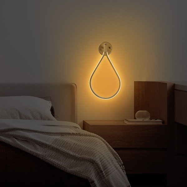 LED stenska svetilka v zlati barvi Damla – Opviq lights-image-4