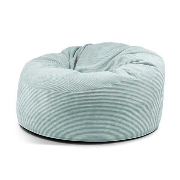 Mentolno zelena vreča za sedenje iz rebrastega žameta Om 135 – SLOWDOWN