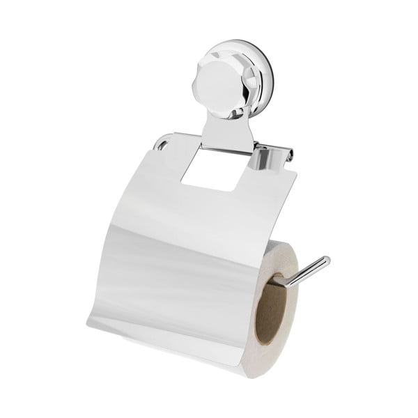 Kovinsko držalo za toaletni papir v srebrni barvi z namestitvijo brez vrtanja Bestlock Bath – Compactor