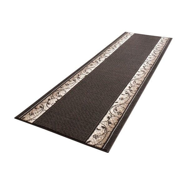Preproga Basic Elegance, 80x500 cm, temno rjava-image-3
