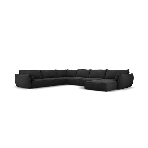 Temno siv kotni kavč (levi kot) Vanda - Mazzini Sofas-image-2