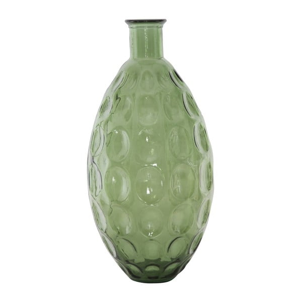 Zelena vaza iz recikliranega stekla Mauro Ferretti Kroglice, ⌀ 26 cm
