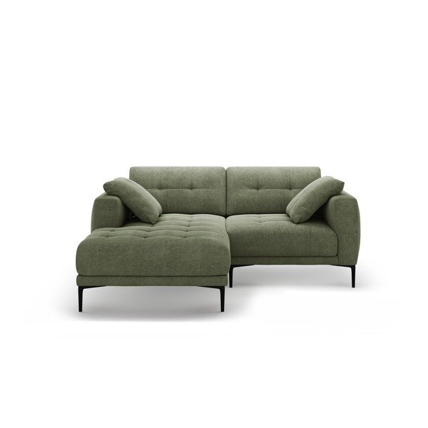 Zelena kotna sedežna garnitura (levi kot/z ležalnikom) Bemy – Micadoni 