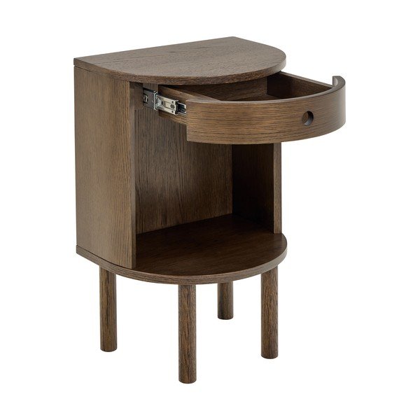 Nočna omarica v hrastovem dekorju v temni naravni barvi Paron – Actona-image-3