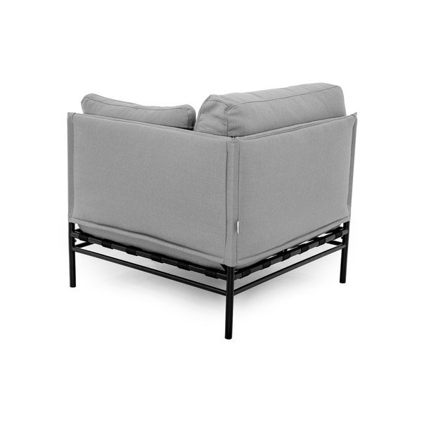 Svetlo siv modul vrtne sedežne garniture (s kotom po izbiri) Dandy – Sit Sit-image-4