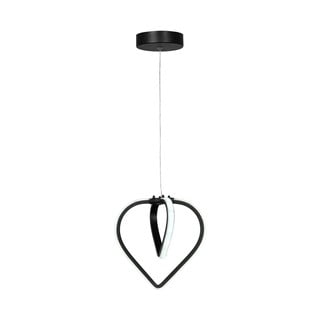 Črna kovinska LED viseča svetilka ø 22 cm Sevinc – Squid Lighting