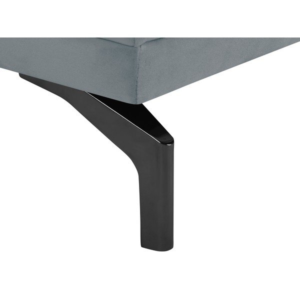 Siva zofa z naslonom za noge v črni barvi Windsor & Co Sofas Jupiter-image-4
