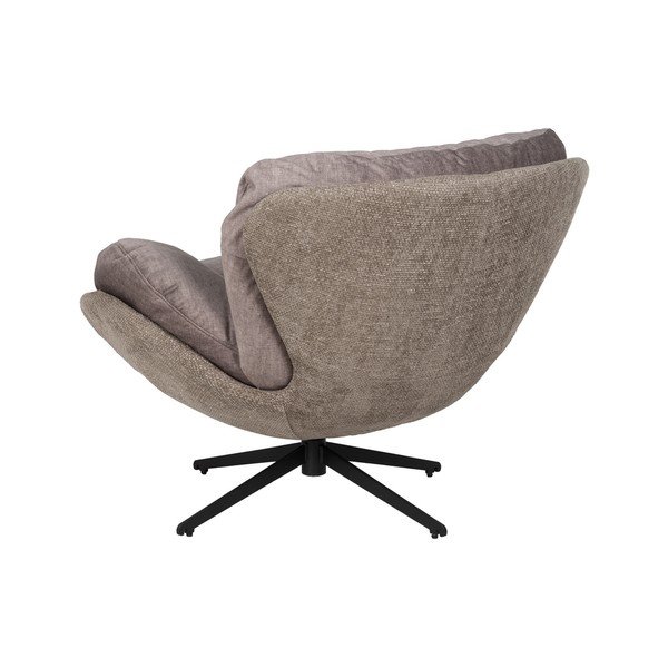 Bež žameten fotelj Comfo – Ixia-image-3