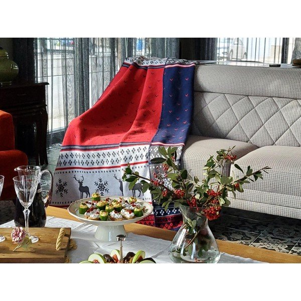 Božična bombažna odeja 200x150 cm - Mila Home-image-1