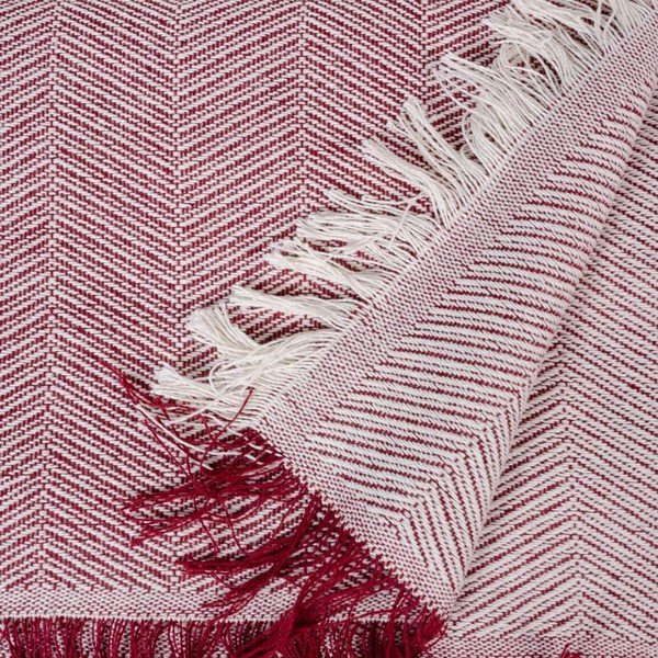 Rdeče-belo pregrinjalo 260x280 cm – Ixia-image-1