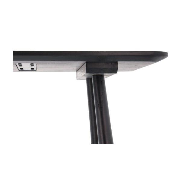 Konzolna mizica iz črnega hrasta 100x44,5 cm Bast - Villa Collection-image-4