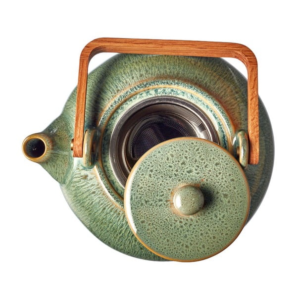 Zelen keramičen čajnik s cedilom 1,2 l Gastro Green – Bitz-image-3