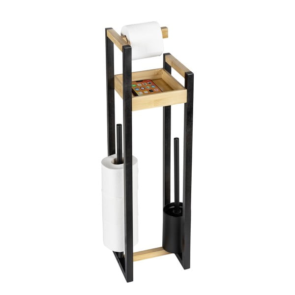Bambusovo stojalo za WC papir z WC ščetko Braidi – Wenko-image-2