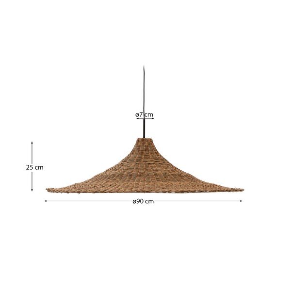 Senčilo v naravni barvi ø 92 cm Bladia – Kave Home-image-4