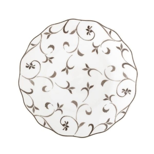 Krožnik iz kostnega porcelana Brandani Ricciolo Di Dama, ⌀ 21 cm
