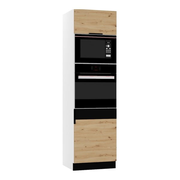 Visoka kuhinjska omarica za vgradno pečico in mikrovalovno pečico (širina 60 cm) Kian – STOLKAR