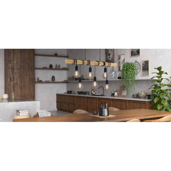 Črna viseča svetilka TOWNSHEND – EGLO-image-2