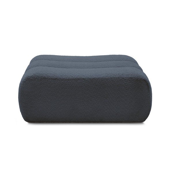 Temno moder tabure iz tkanine bouclé Azra – Bobochic Paris