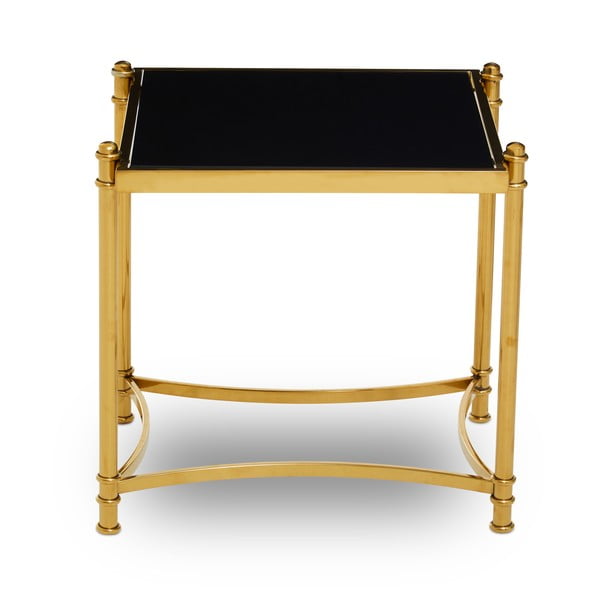 Stranska mizica s stekleno mizno ploščo 50x56 cm Ackley – Premier Housewares-image-2