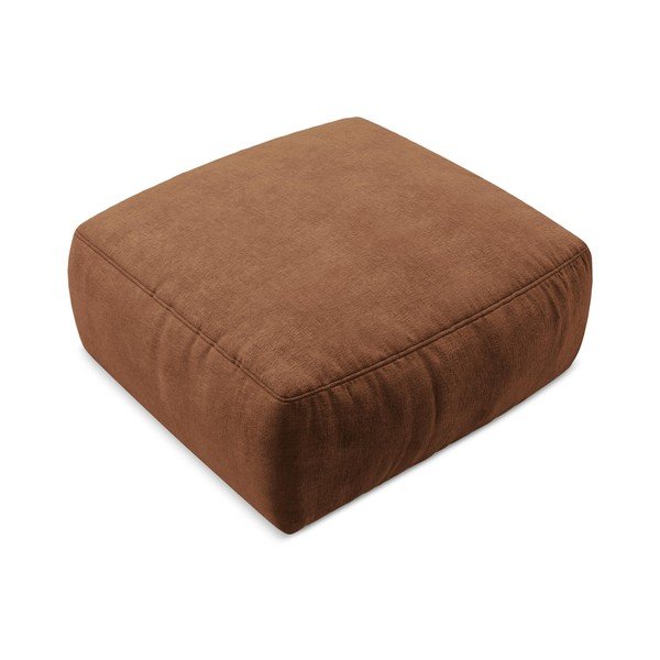 Tabure iz šenilje v barvi terakote Kuki – Makamii-image-2