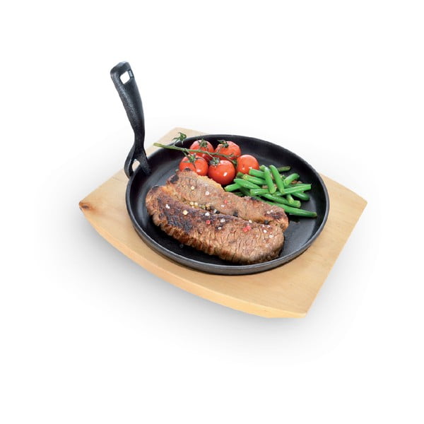 Litoželezna ponev za žar z odstranljivim ročajem ø 22 cm LITINA – Orion-image-2