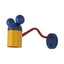 Modra otroška stenska svetilka s kovinskim senčilom Mouse – GTV