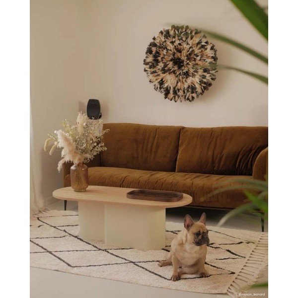 Kremno bela pralna ročno tkana bombažna preproga 140x200 cm Bereber Beige – Lorena Canals-image-4