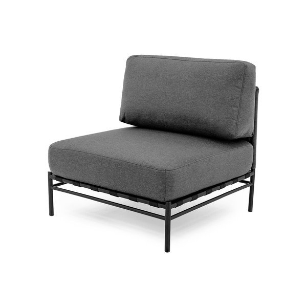 Temno siv modul vrtne sedežne garniture (sredinski modul) Dandy – Sit Sit-image-3