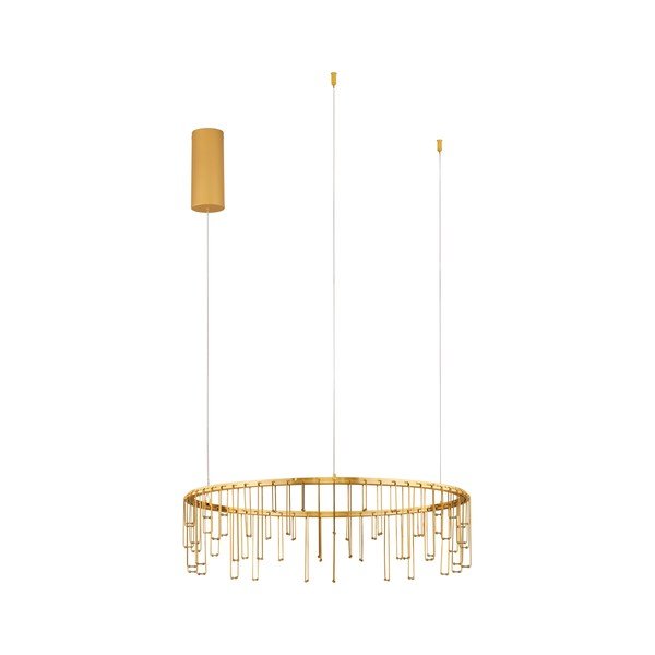 Aluminijasta LED zatemnitvena viseča svetilka v zlati barvi ø 65 cm Stellar – Nova Luce