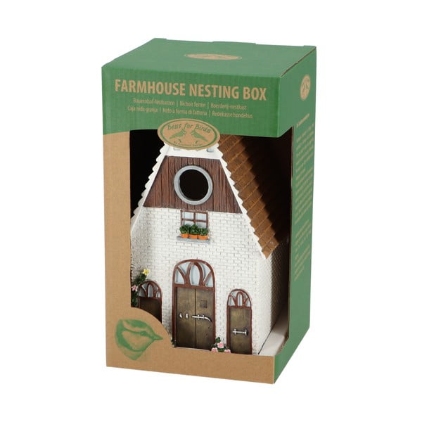 Bela ptičja hišica Esschert Design Farm House-image-4