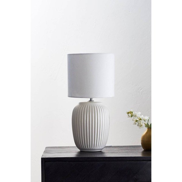 Bela keramična namizna svetilka (višina 41 cm) Karlsson – Jotex-image-2