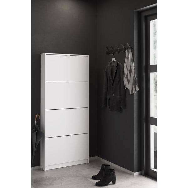 Bela preklopna omarica za čevlje Shoes – Tvilum-image-1