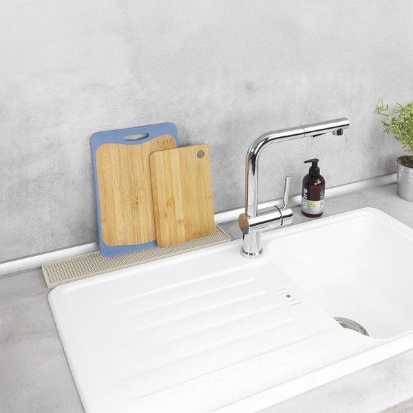 Bež plastična odcejalna podloga 42x8 cm Slim – Wenko-image-1